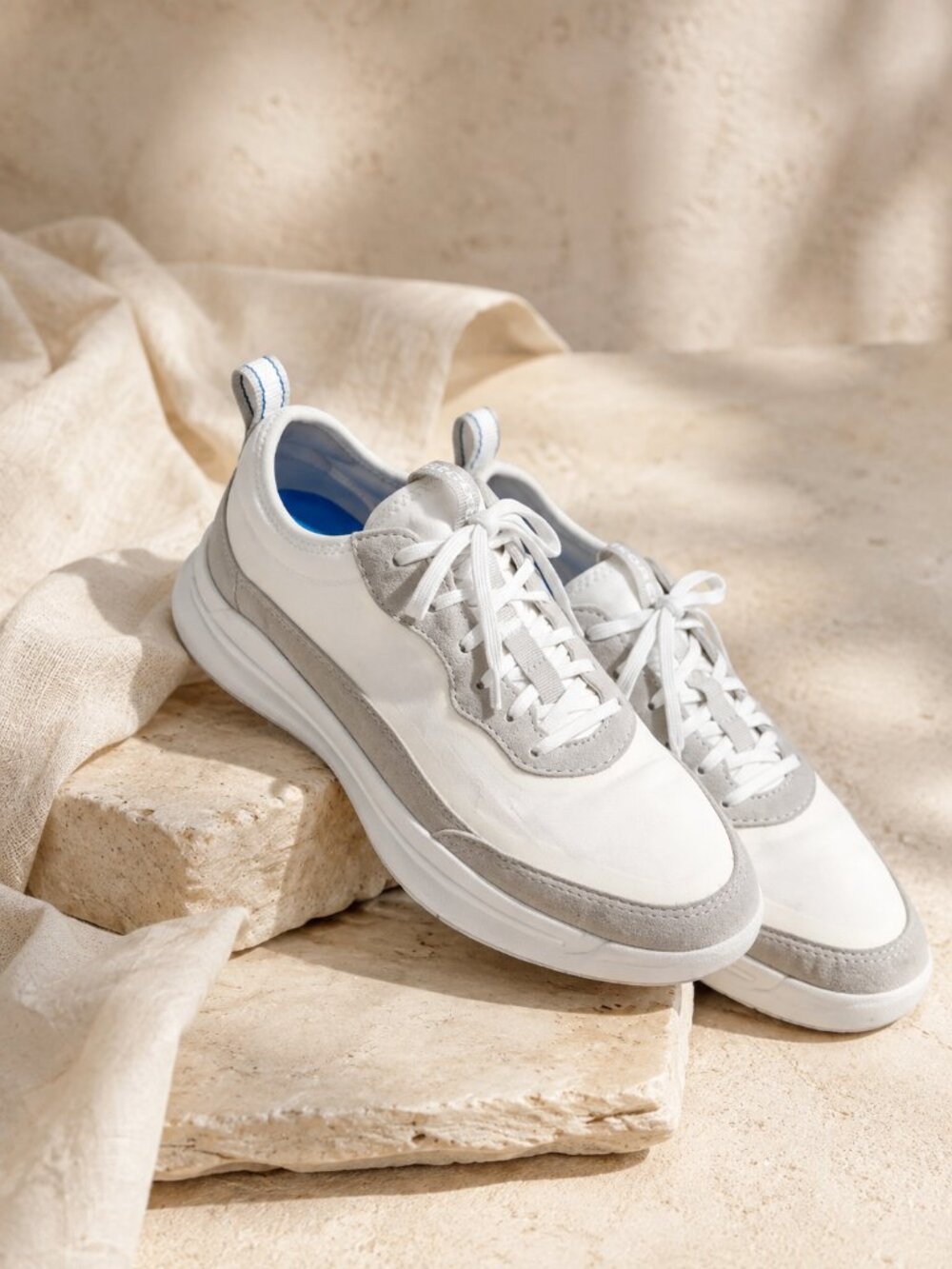 Sorel Kinetic Impact Lace Sneakers White Grey Women's Size 7 - Picture 3 of 10